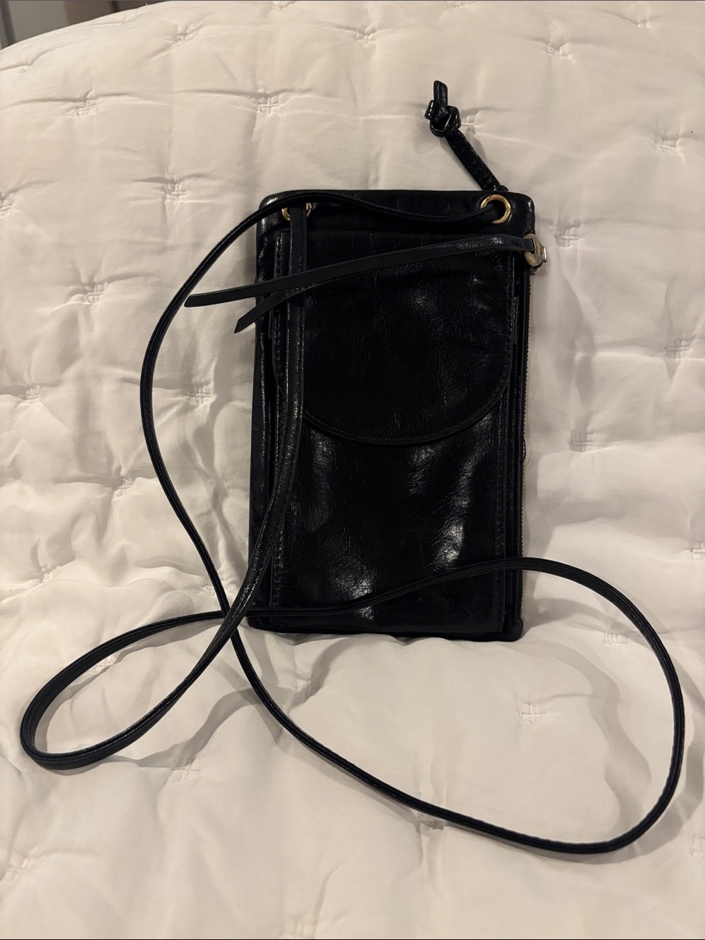 Hobo Leather Crossbody Phone Bag